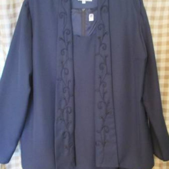 New w/Tags Full Length 2 Piece Dress with Jacket - Picture 2 of 8